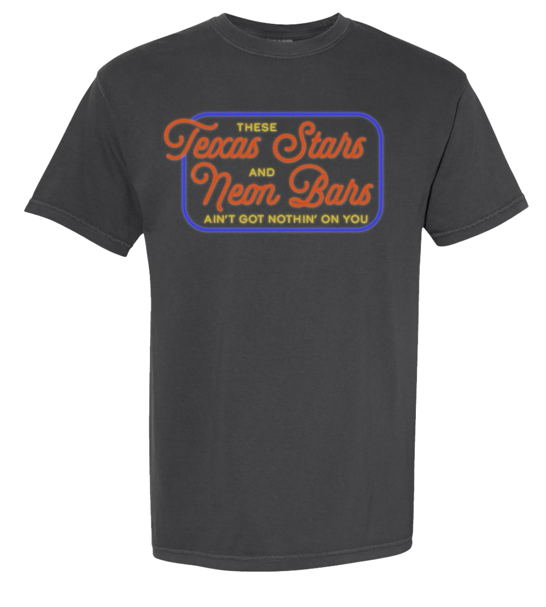 Texas Stars and Neon Bars Tee