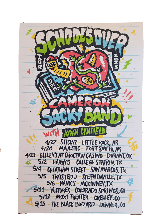 School's Over - Tour Poster